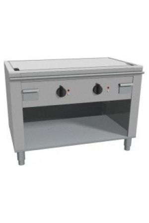 Plynová deska Teppanyak, 2 zóny, šířka 1200 mm, otevřená podestavba