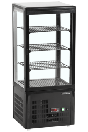 Chladicí vitrína stolní, černá TEFCOLD UPD 80 BLACK
