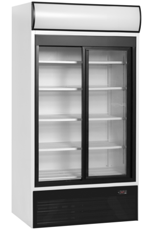 Chladicí skříň prosklené posuv. dveře TEFCOLD FSC 1000 S