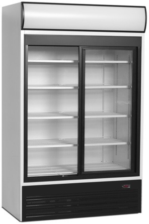 Chladicí skříň prosklené posuv. dveře TEFCOLD FSC 1200 S