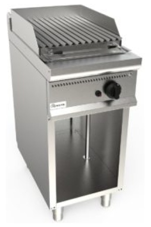 Lávový gril plynový, 8,0kW, na 5kg lávových kamenů, šířka 400mm, skříňový modul uzavřený