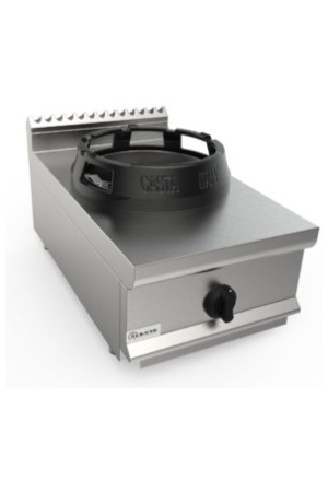 Sporák čínský plynový, 1 hořák WOK - 14,0 kW, šířka 400mm, horní modul